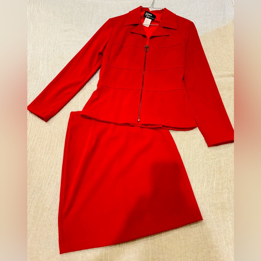 Vintage Jacket and Skirt Two-Piece Set